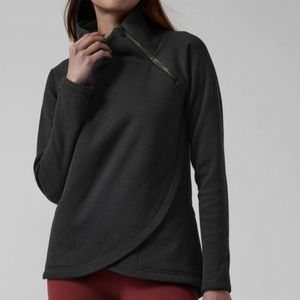 Athleta Cozy Karma asymmetrical pullover